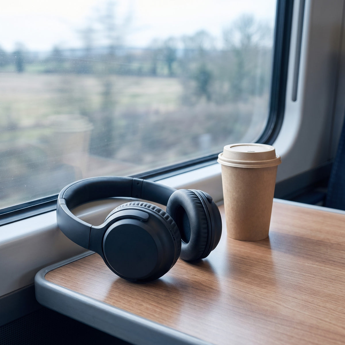 Over-Ear ANC Headphones in use