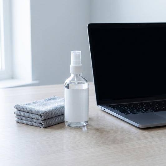 Screen Cleaning Kit in use