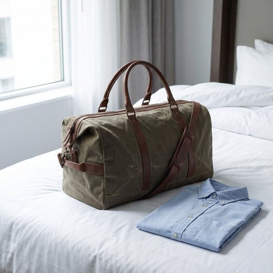 Weekender Duffel in use