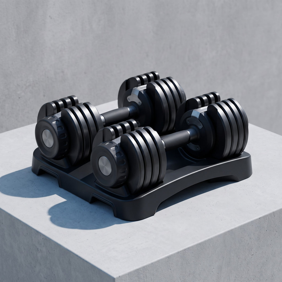 Adjustable Dumbbell Set, 2 × 10 kg