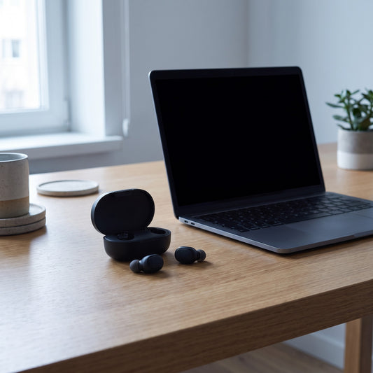 ANC Wireless Earbuds in use