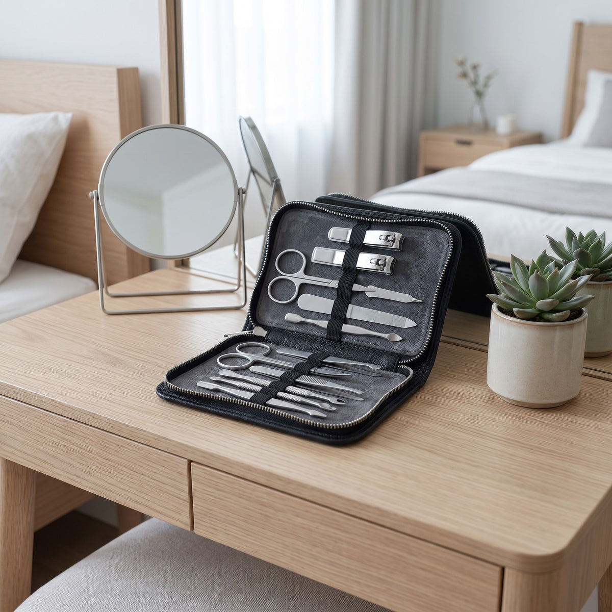 Manicure Set, 16 Pieces in use