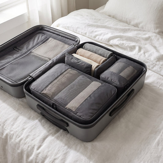 Packing Cubes, Set of 6 in use