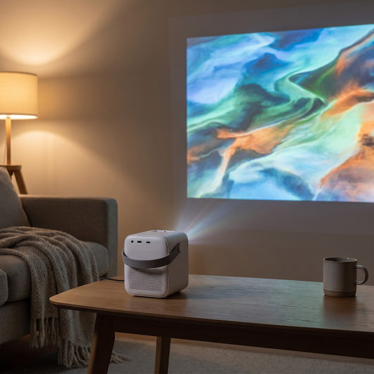 Portable Projector, 1080p in use