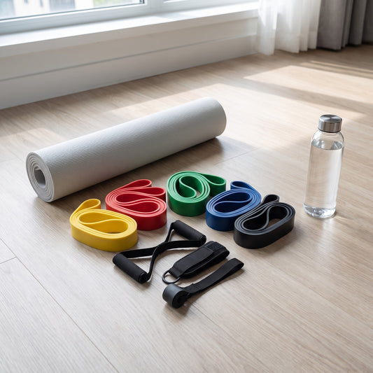 Resistance Bands, Set of 5 in use