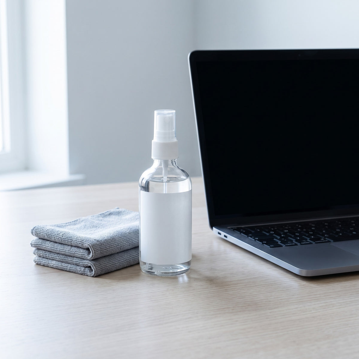 Screen Cleaning Kit in use