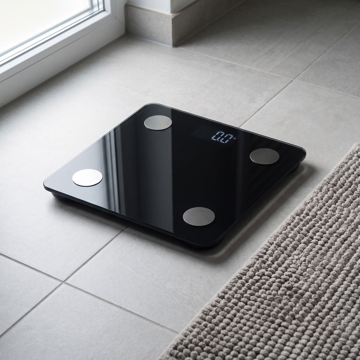 Smart Bathroom Scale in use