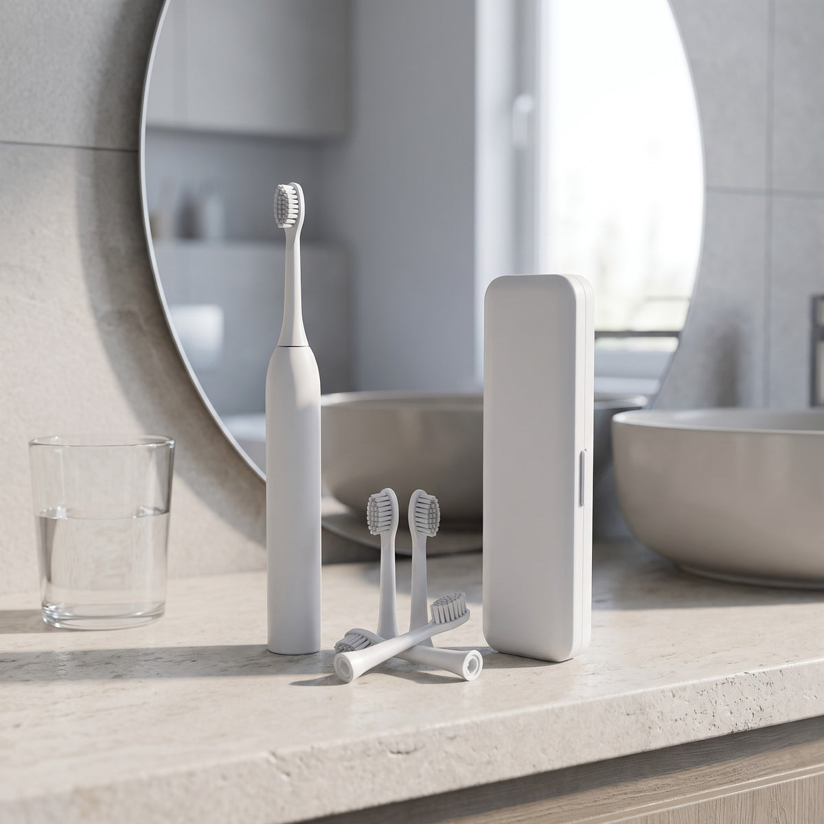 Sonic Toothbrush in use